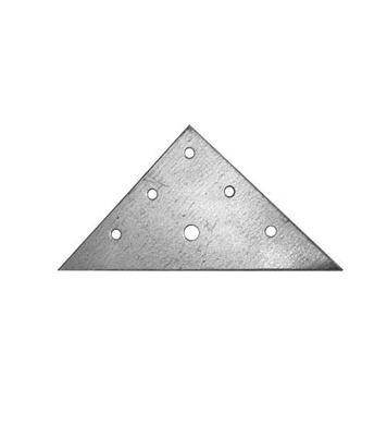 Триъгълна планка 23589 - 90х90х1мм, 50бр