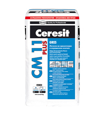 Лепило за гранитогрес и керамични плочки Ceresit CM 11 Plus 