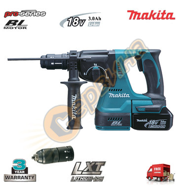   Makita DHR243RFJ - 18V/3.0Ah Li-Ion