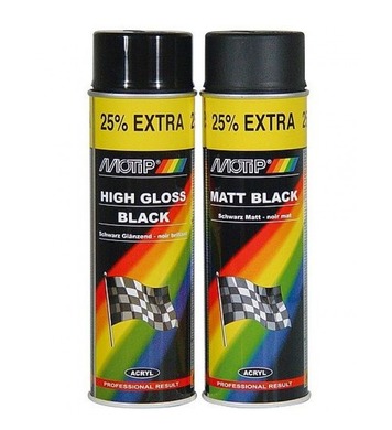 Рали автоспрей - черен гланц Motip High Gloss Black DE050424