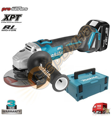   Makita DGA504RTJ - 18V/5.0Ah Li-Ion