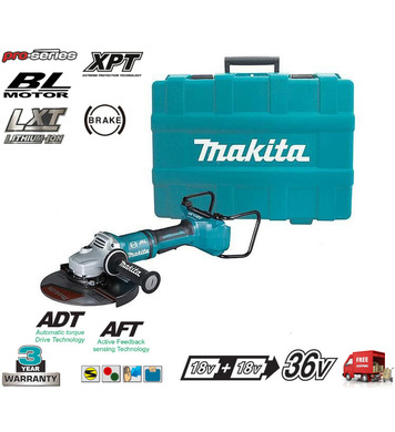   Makita DGA900ZK 230 - 18+18V Li-Ion