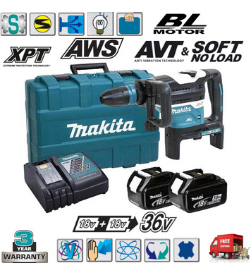   Makita DHR400PT2U - 18+18V Li-Ion 