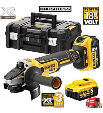   DeWalt DCG405P2-QW 125 - 18V/5.0Ah 