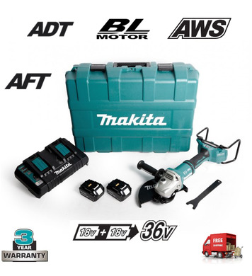   Makita DGA901T2U2 - 18+18V/5.0Ah Li-I