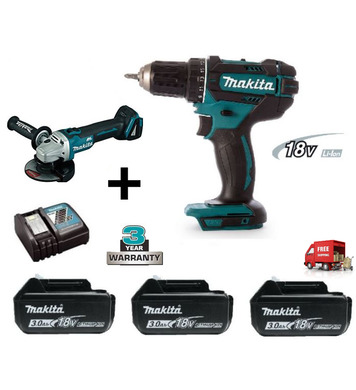    Makita DGA506Z+DDF482RFE3 - 18V