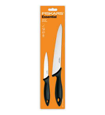 Комплект кухненски ножове Fiskars Essential 1023783 - 2бр