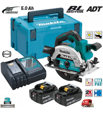    Makita DHS660RTJ - 18V/5.0Ah Li-