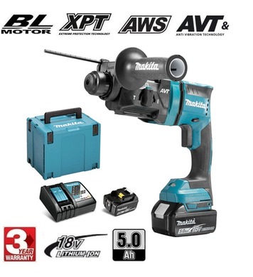   Makita DHR182RTJ - 18V/5.0Ah Li-Ion 