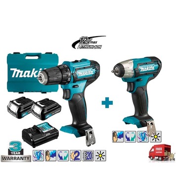   Makita DF333DSME - 12V/4.0Ah + 