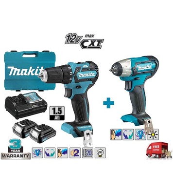   Makita DF332DWYE - 10.8V/1.5Ah Li-Ion