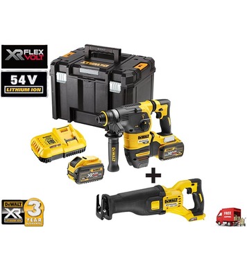   DeWalt DCH333X2 - 54V/9.0Ah + 