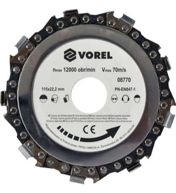 Верижен диск за грубо сухо рязане на дървен материал Vorel 0
