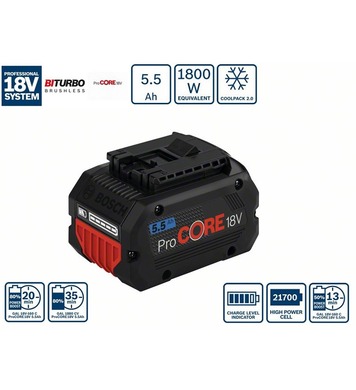 A  Bosch ProCORE 18V 5.5 Ah Professional 1