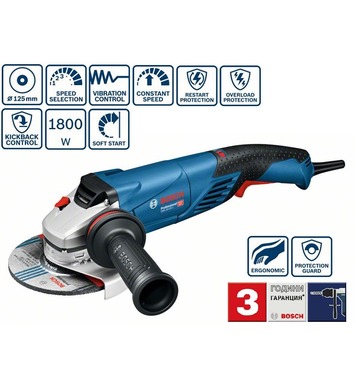  Bosch GWS 18-125 SL Professional 06017A3200 - 1800