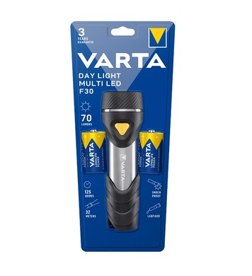 Фенер Varta 17612 Day Light Multi LED F30, + 2 D батерии DE7
