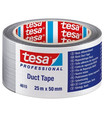 Армирана лента Tesa Basic 25m х 50mm сива 04610-00003-00