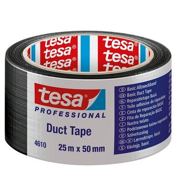 Армирана лента Tesa Basic 25m х 50mm черна 04610-00001-00
