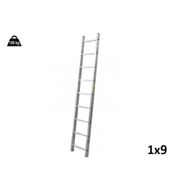 Професионална еднораменна алуминиева стълба Drabest 03090109