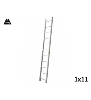 Професионална еднораменна алуминиева стълба Drabest 03090111