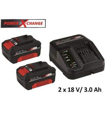 Стартов комплект батерии и зарядно Einhell Power X-Change 18