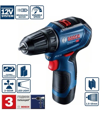   Bosch GSR 12V-30 Professional 06019G9