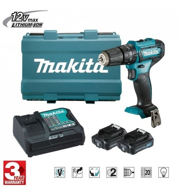    Makita HP333DSAE - 12V, 2x2.0A