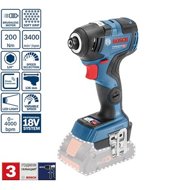    Bosch GDR 18V-200 C Profession