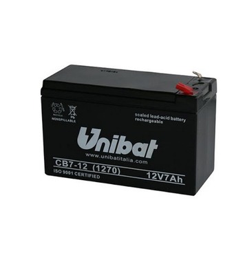 Акумулатор Unibat VRLA CB7-12 - 12V, 7.0Ah
