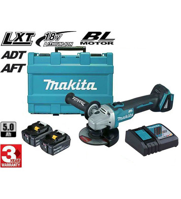   Makita DGA506RTE - 18V/25.0Ah Li-Ion