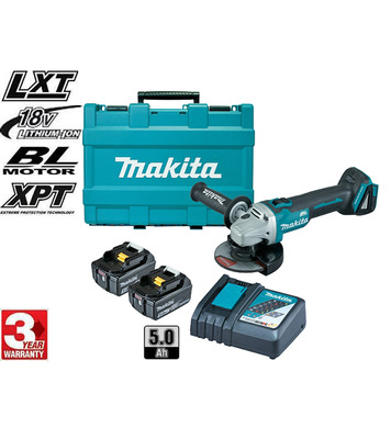   Makita DGA504RTE 125 - 18V/25.0Ah 