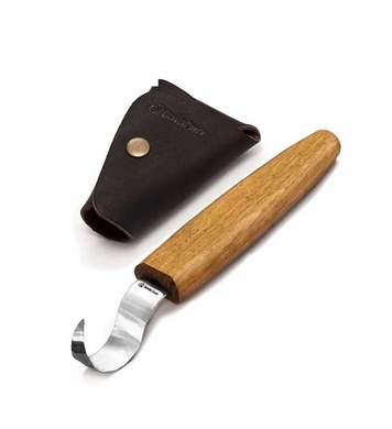 Извит нож за дърворезба Beaver Craft SK1S Oak  - 25мм, тип к