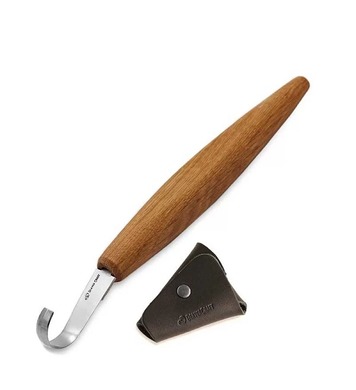 Извит нож за дърворезба Beaver Craft SK5S - 55мм, тип лъжица