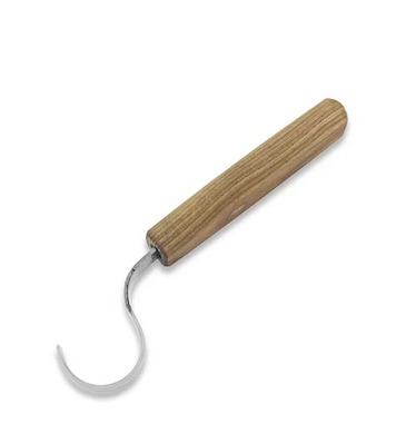 Извит нож за дърворезба Beaver Craft SK2S - 30мм, тип лъжица