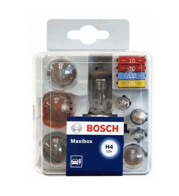 Комплект резервни крушки и бушони Bosch Maxibox H4 198730111