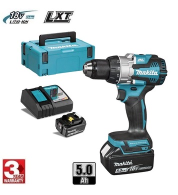   Makita DDF489RTJ - 18V Li-Ion, 5Ah, 7