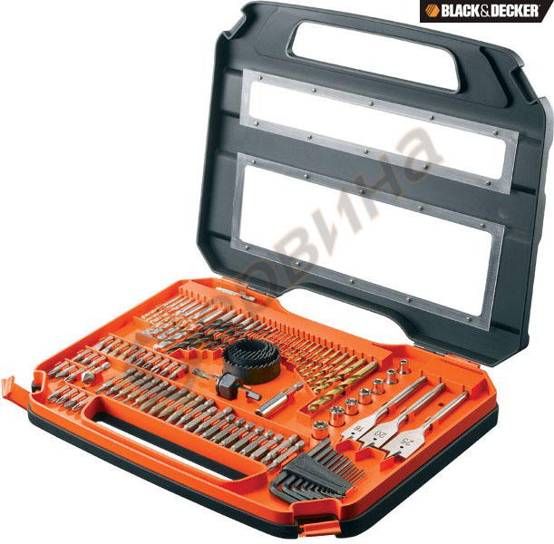 Комплект свредла и битове 100 части Black&Decker A7154 - | Свредла ...