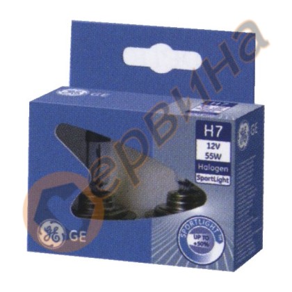 Халогенна лампа- фар H7 SportLight 12V 55W 2броя General Electric ...