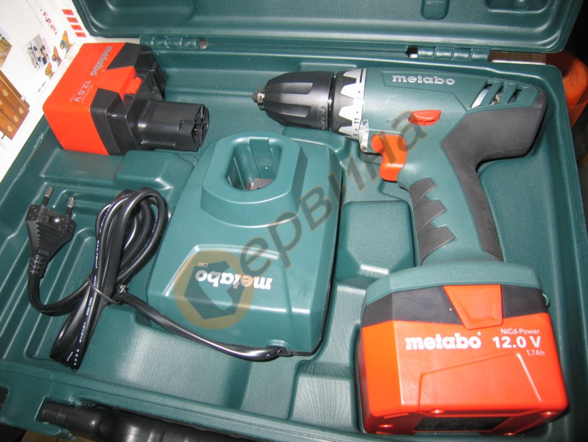 Акумулаторен винтоверт Metabo BS 12 602194500 - 12V/1.7Ah NiCD ...