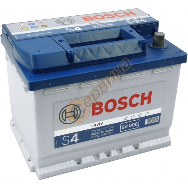 Стартерен акумулатор Bosch S4 006 L+ 0092S40060 - 12V/60Ah ...