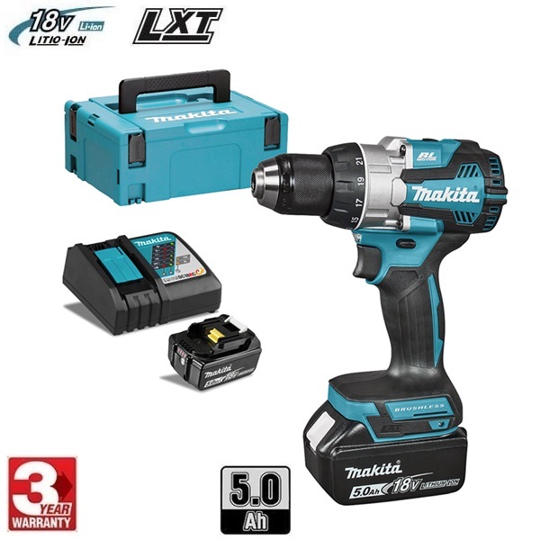 Акумулаторен винтоверт Makita DDF489RTJ - 18V Li-Ion, 5Ah, 73Nm