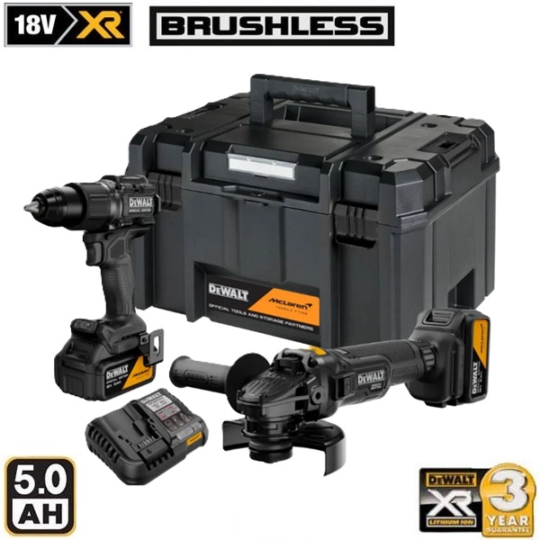 �������� ������������ ������ DeWalt DCK2223MP2T-QW McLaren F1 XR - 18V/5Ah Li-Ion