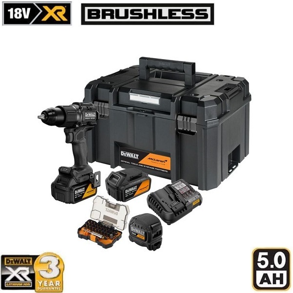 ������������ ��������� DeWalt DCD86MP2KT McLaren F1 XR - 18V/5Ah Li-Ion, 90Nm