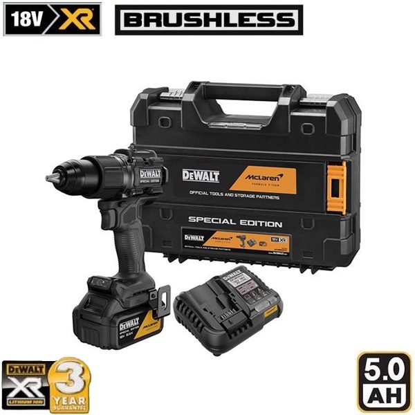 ������������ ��������� DeWalt DCD86MP1T-QW McLaren F1 XR - 18V/5Ah Li-Ion, 90Nm