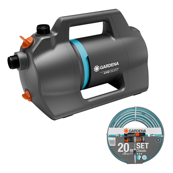 ����������� �������������� ����� Gardena 4100 Silent 09051-20 - 550W, 40�, 4bar, 3.1 �3/�, �������, ���������